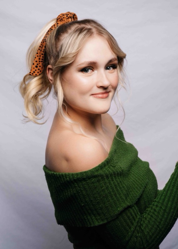 Polished studio senior portrait